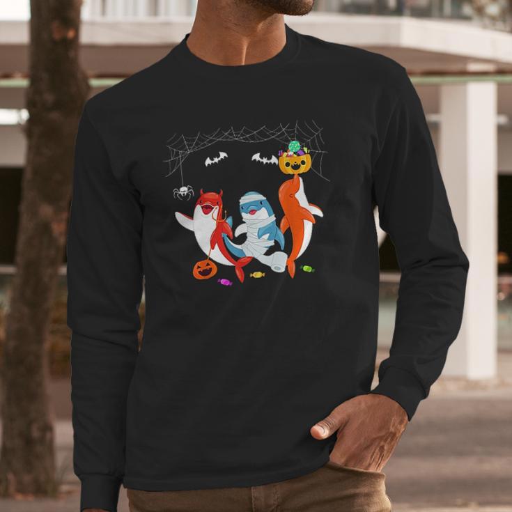 Dolphin Funny Halloween Long Sleeve T-Shirt Gifts for Him