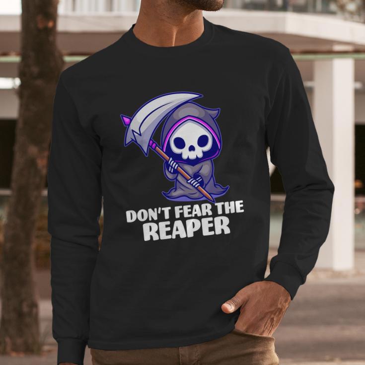 Dont Fear The Reaper Cute Chibi Reaper Long Sleeve T-Shirt Gifts for Him