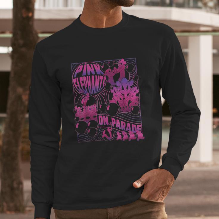 Dumbo Pink Elephants On Parade Long Sleeve T-Shirt Gifts for Him