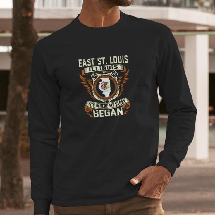 East Saint Louis Long Sleeve T-Shirt Gifts for Him