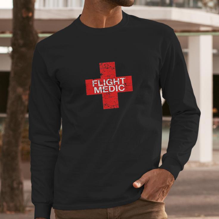 Ems Helicopter Flight Medic Long Sleeve T-Shirt Gifts for Him