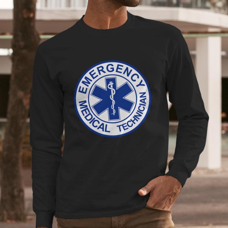 Emt Emergency Medical Technician Logo Long Sleeve T-Shirt Gifts for Him