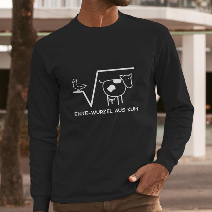 Ente Wurzel Aus Kuh Mathe Long Sleeve T-Shirt Gifts for Him