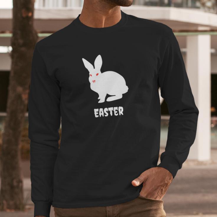 Evil Easter Bunny Rabbit Anti Holiday Pastel Goth Top Long Sleeve T-Shirt Gifts for Him