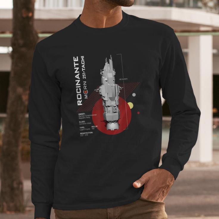 The Expanse Rocinante Ship T-Shirt Long Sleeve T-Shirt Gifts for Him