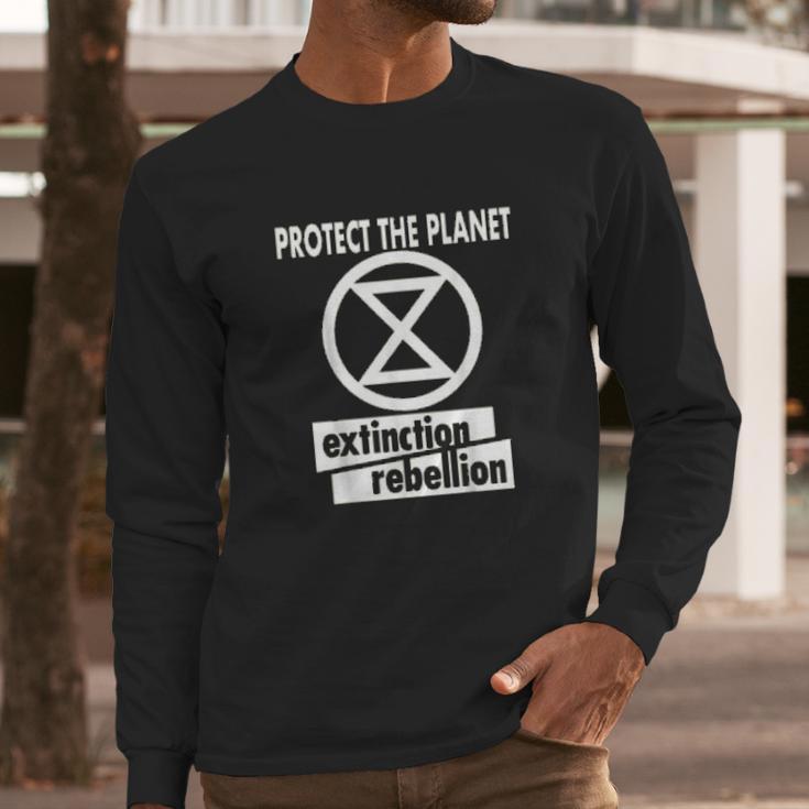 Extinction Rebellion In Green Rebel For Life Climate Change Long Sleeve T-Shirt Gifts for Him