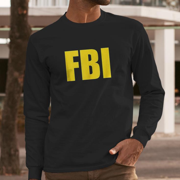 Fbi Federal Bureau Of Investigation Logo Long Sleeve T-Shirt Gifts for Him