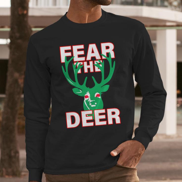 Fear The Deer Basketball Playoffs Long Sleeve T-Shirt Gifts for Him