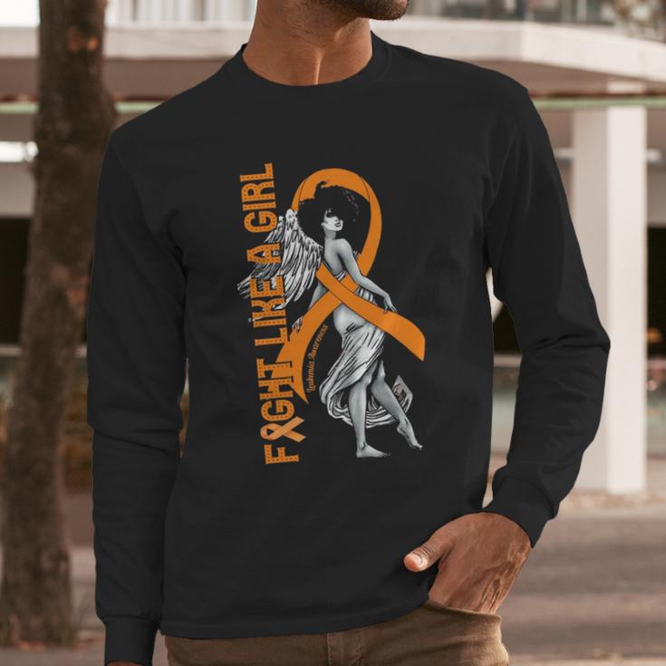 Fight Like A Leukemia Girl Long Sleeve T-Shirt Gifts for Him