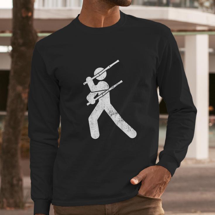 Filipino Martial Art Eskrima Kali Arnis Stick Man Long Sleeve T-Shirt Gifts for Him