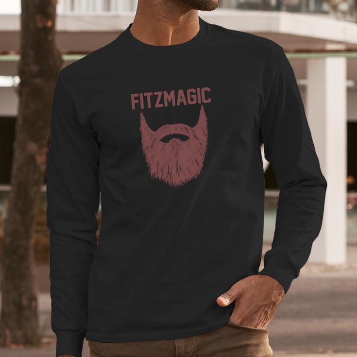 Fitzmagic Magnificent Beard Long Sleeve T-Shirt Gifts for Him