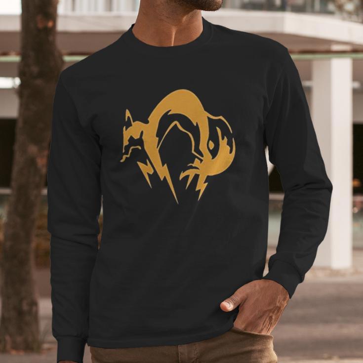 Flesiciate Men Metal Gear Solid Fox Hound Long Sleeve T-Shirt Gifts for Him