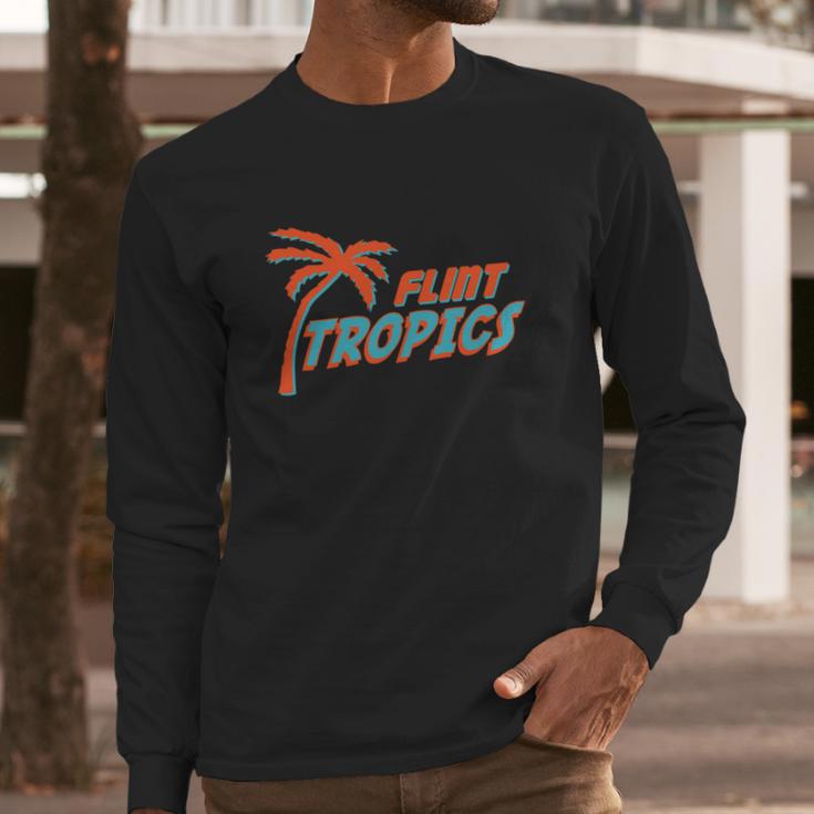 Flint Tropics Funny Long Sleeve T-Shirt Gifts for Him