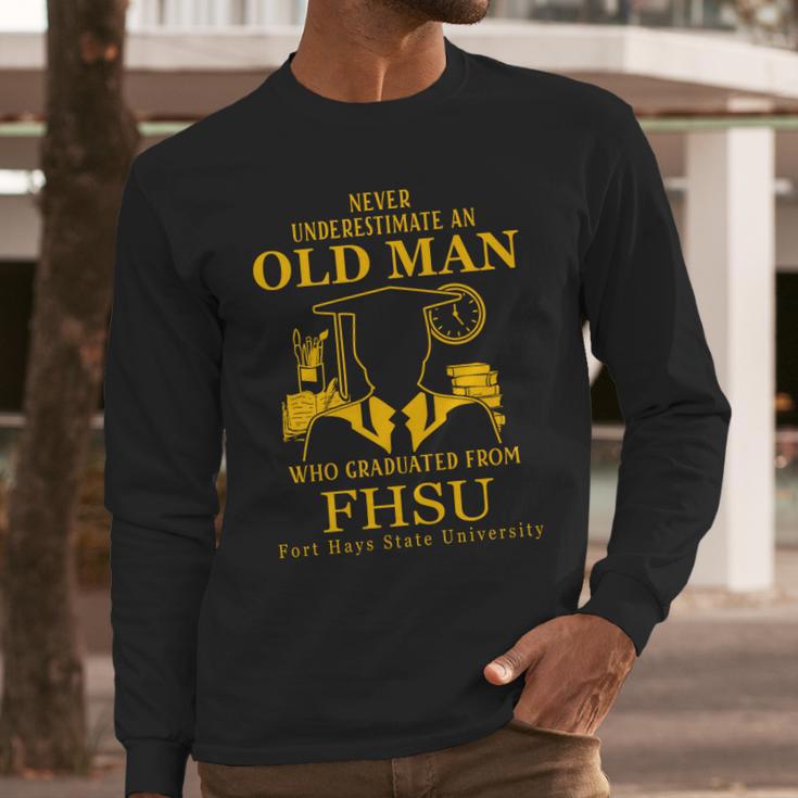 Fort Hays State University Long Sleeve T-Shirt Gifts for Him