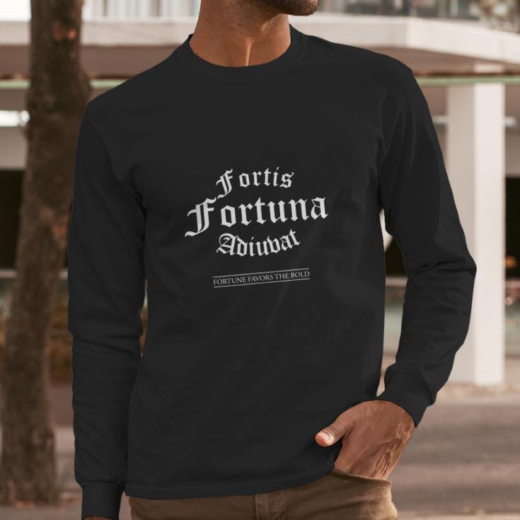 Fortis Fortuna Adiuvat Long Sleeve T-Shirt Gifts for Him