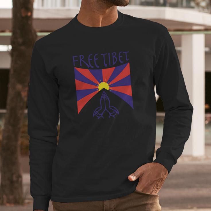 Free Tibet Shirt Long Sleeve T-Shirt Gifts for Him