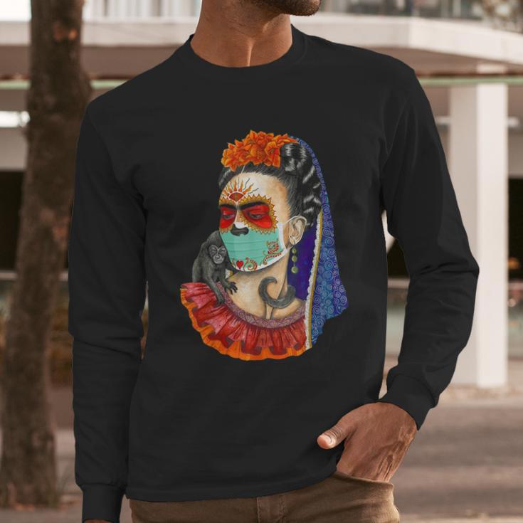 Frida Kahlo Art Girl Long Sleeve T-Shirt Gifts for Him