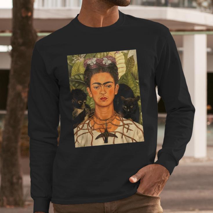 Graphic Frida Kahlo Long Sleeve T-Shirt Gifts for Him