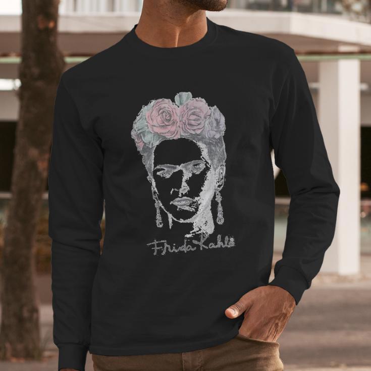 Frida Kahlo Portrait Long Sleeve T-Shirt Gifts for Him