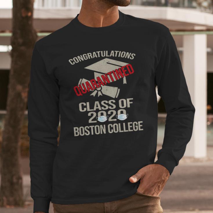 Funny 2020 Graduating Class Boston College University Retro Long Sleeve T-Shirt Gifts for Him