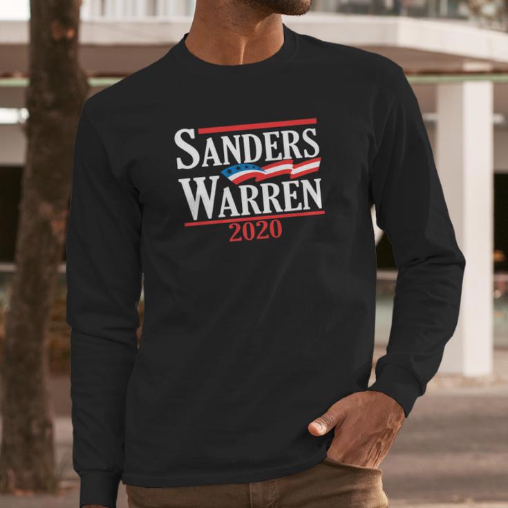 Funny Bernie Sanders Elizabeth Warren 2020 Long Sleeve T-Shirt Gifts for Him