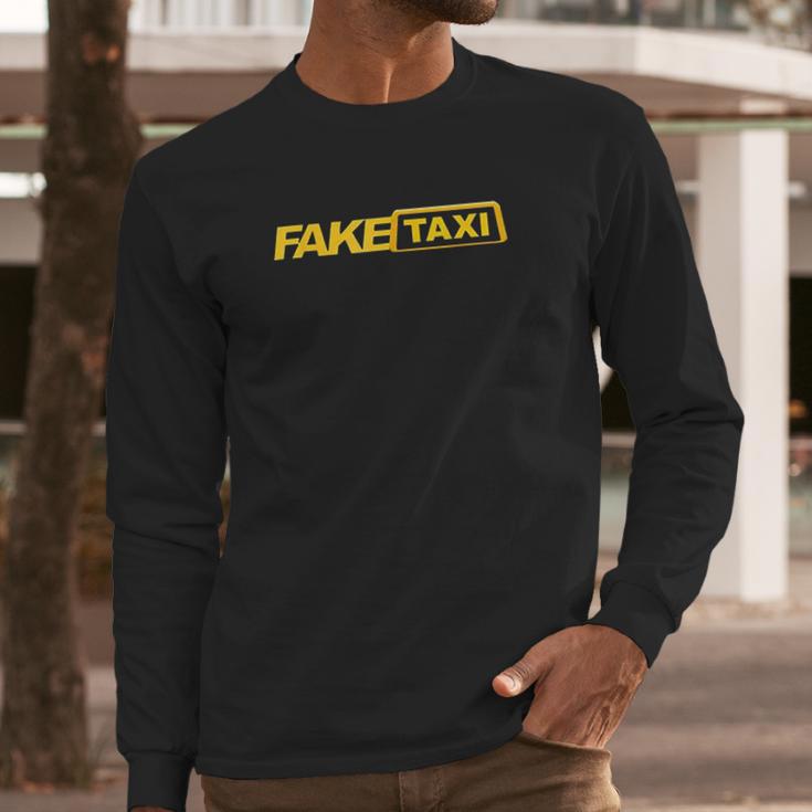 Funny Fake Taxi Long Sleeve T-Shirt Gifts for Him