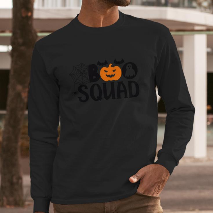 Funny Halloween Boo Squad Shirt Halloween Squad Shirt Halloween Gift Boo Hal Long Sleeve T-Shirt Gifts for Him