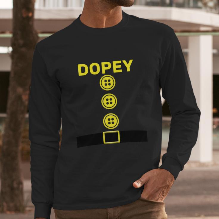 Funny Halloween Dopey Dwarf Halloween Costume Long Sleeve T-Shirt Gifts for Him