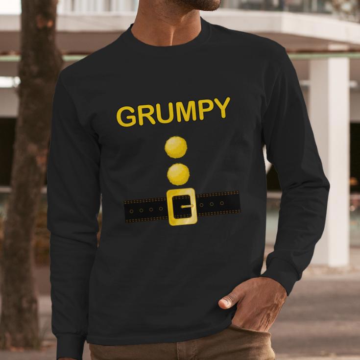 Funny Halloween Grumpy Dwarf Costume Long Sleeve T-Shirt Gifts for Him