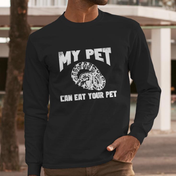 Funny Pet Love Ball Python Gift Funny Gift Snake Lovers Gift Long Sleeve T-Shirt Gifts for Him