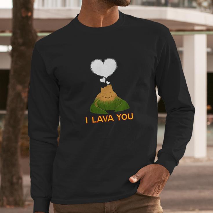 Funny Quote I Lava You Cute Art Long Sleeve T-Shirt Gifts for Him