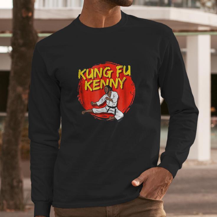 Funny Rap Concert Gift Kung Fu Kenny Fighting Gift Long Sleeve T-Shirt Gifts for Him