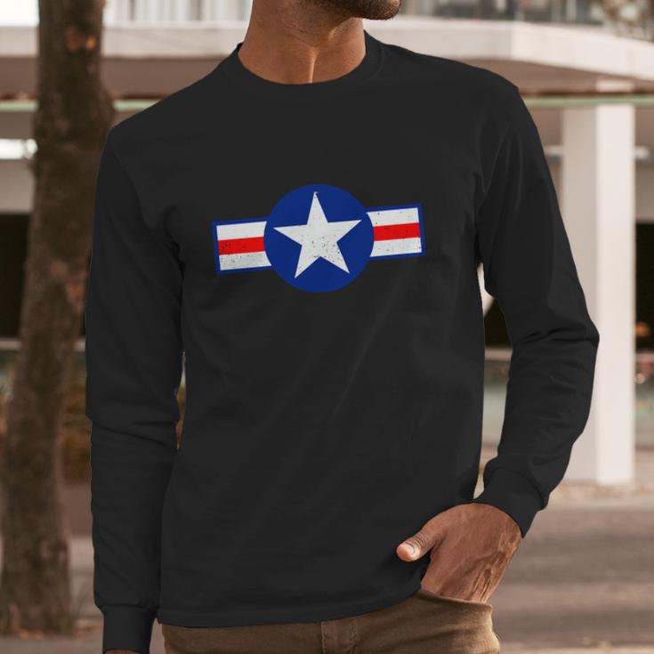 Funny Retro Us Army Usa Star Logo Long Sleeve T-Shirt Gifts for Him