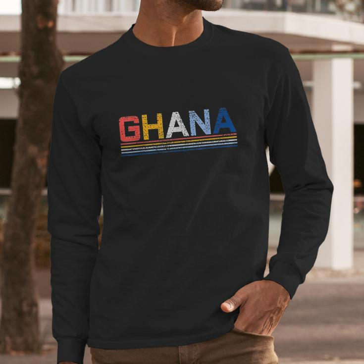 Ghana West Africa Country Gift Ghanaian Vintage Long Sleeve T-Shirt Gifts for Him