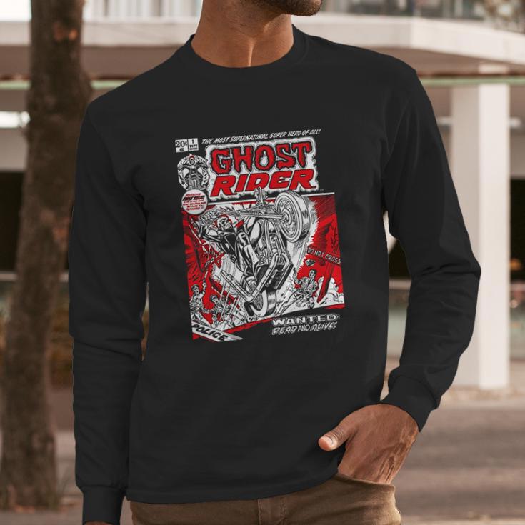 Ghost Rider Art Long Sleeve T-Shirt Gifts for Him