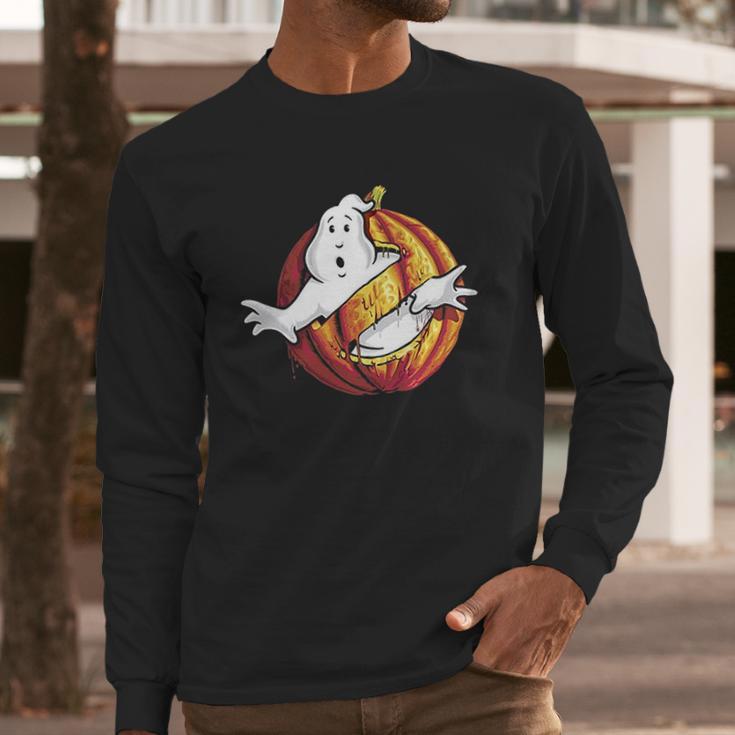 Ghostbusters Classic Halloween Pumpkin Long Sleeve T-Shirt Gifts for Him