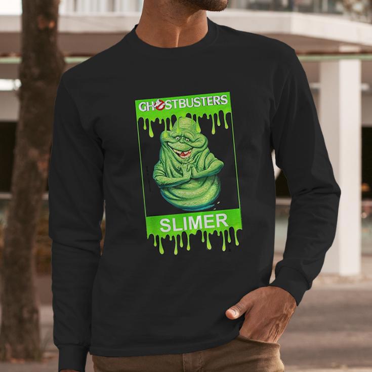 Ghostbusters Slimer Portrait Poster Long Sleeve T-Shirt Gifts for Him