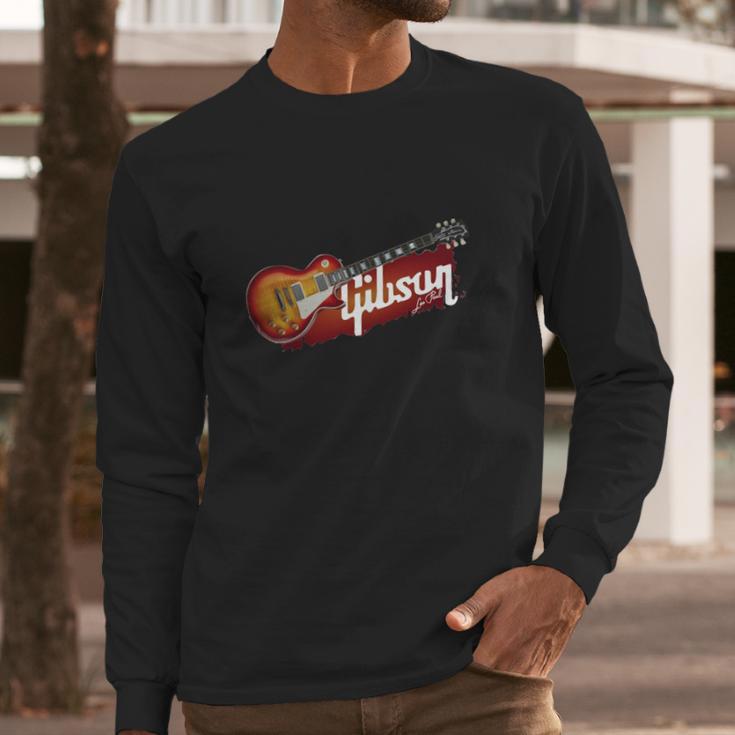 Gibson Guitar Hard Rock Long Sleeve T-Shirt Gifts for Him