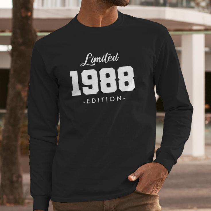 Gift For 33 Years Old 1988 Limited Edition 33Rd Birthday Long Sleeve T-Shirt Gifts for Him