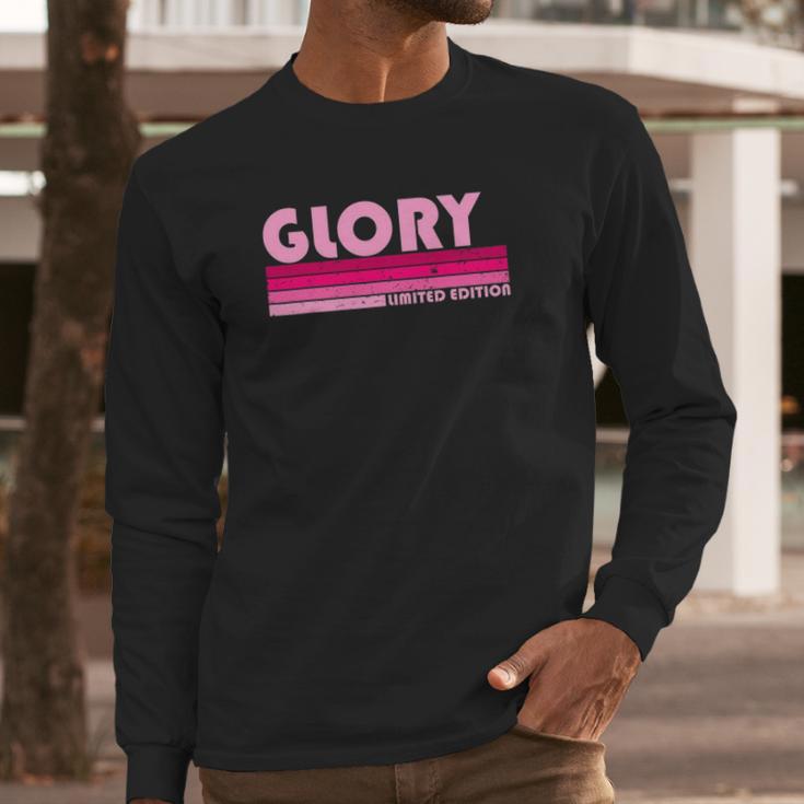 Glory Name Personalized Retro Vintage 80S 90S Long Sleeve T-Shirt Gifts for Him