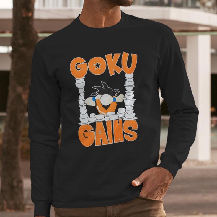 Goku Gains Long Sleeve T-Shirt Gifts for Him