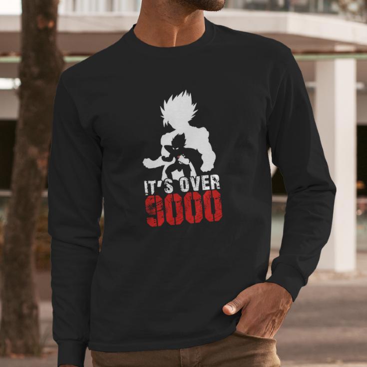 Goku - Its Over 9000 - Strong Man Bodybuilding T-Shirt Long Sleeve T-Shirt Gifts for Him