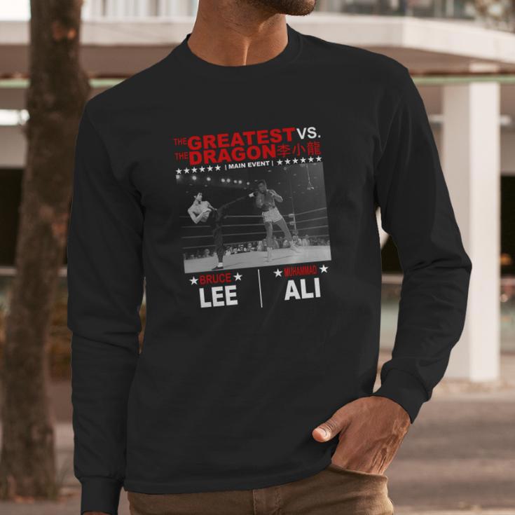 The Greatest Vs The Dragon Muhammad Ali Long Sleeve T-Shirt Gifts for Him