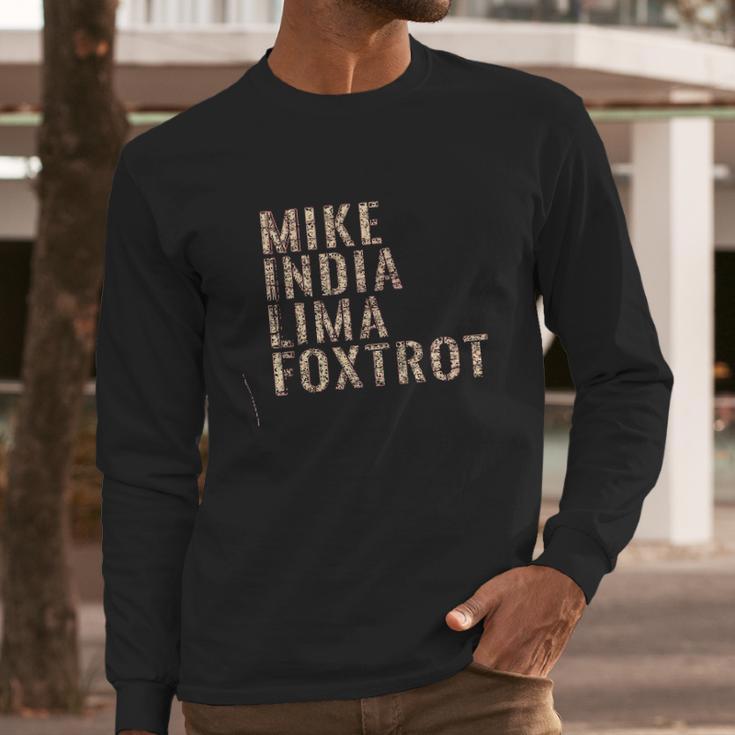 Grunt Style Mike India Lima Foxtrot 20 Long Sleeve T-Shirt Gifts for Him