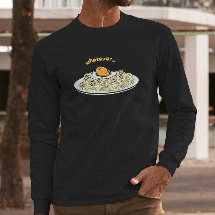 Gudetama Whatever Pasta Long Sleeve T-Shirt Gifts for Him