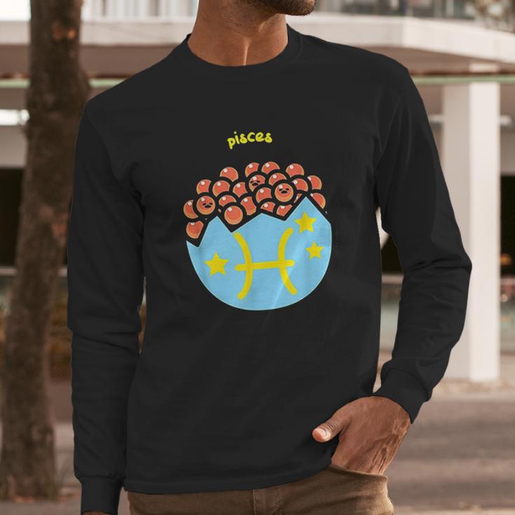 Gudetama Zodiac Pisces Long Sleeve T-Shirt Gifts for Him