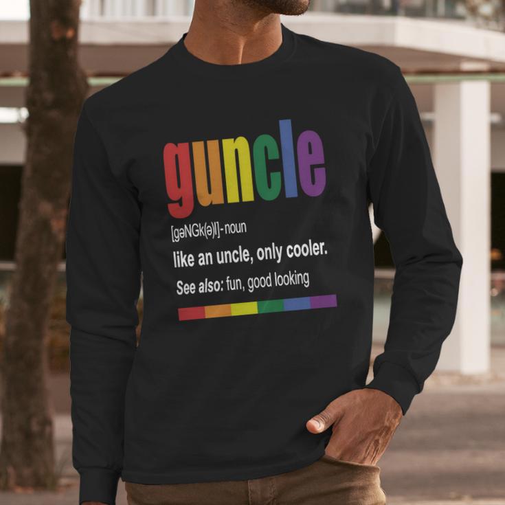 Guncle Shirt Long Sleeve T-Shirt Gifts for Him