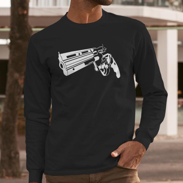 Handgun T-Shirt Long Sleeve T-Shirt Gifts for Him