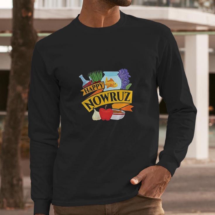 Happy Nowruz Iranian Persian New Year Haf Seen Arrangement Long Sleeve T-Shirt Gifts for Him