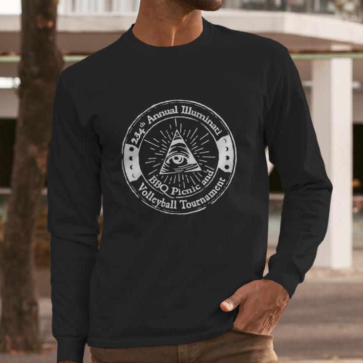 Illuminati Bbq Long Sleeve T-Shirt Gifts for Him